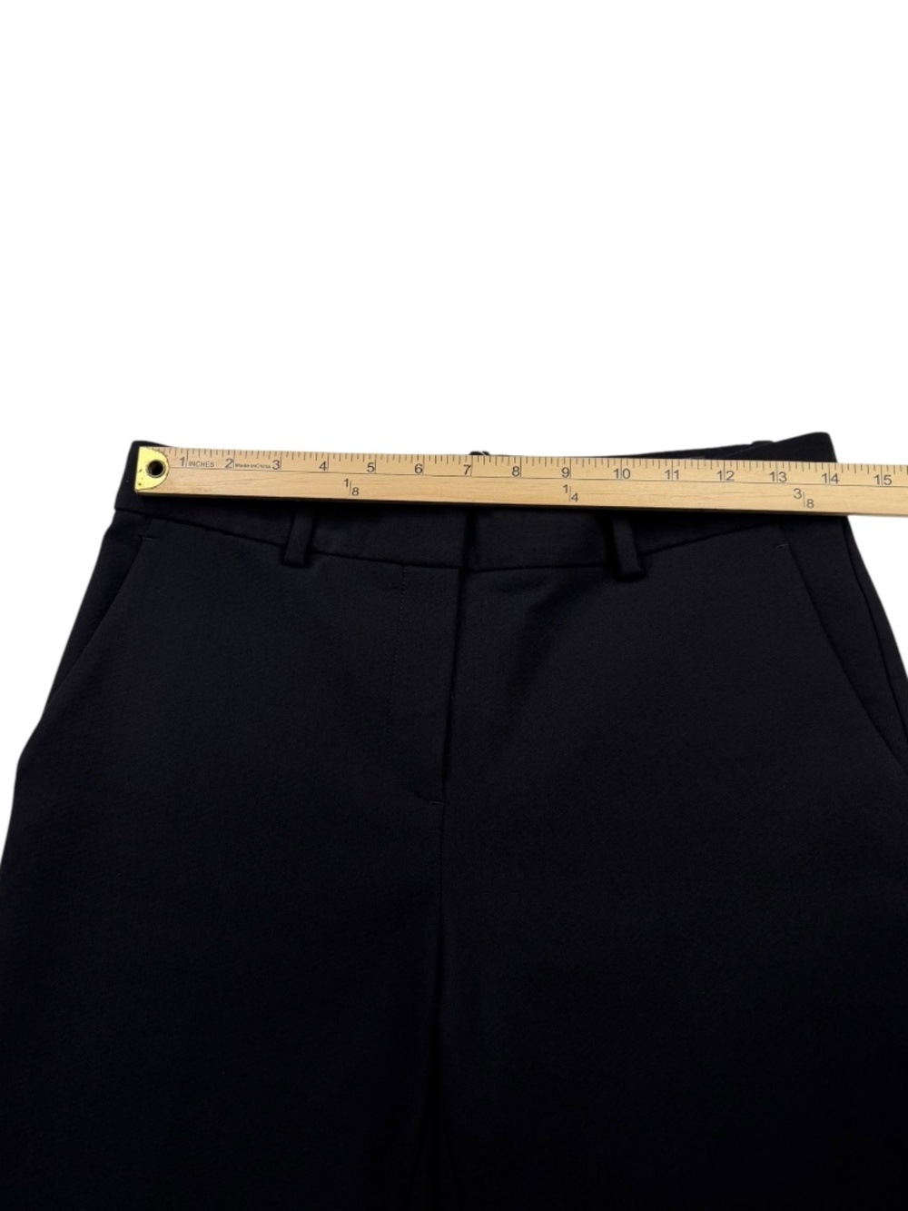 Theory Treeca 2 Pioneer Black Cropped Stretch Ankle Pants Women's 6 - Picture 12 of 12